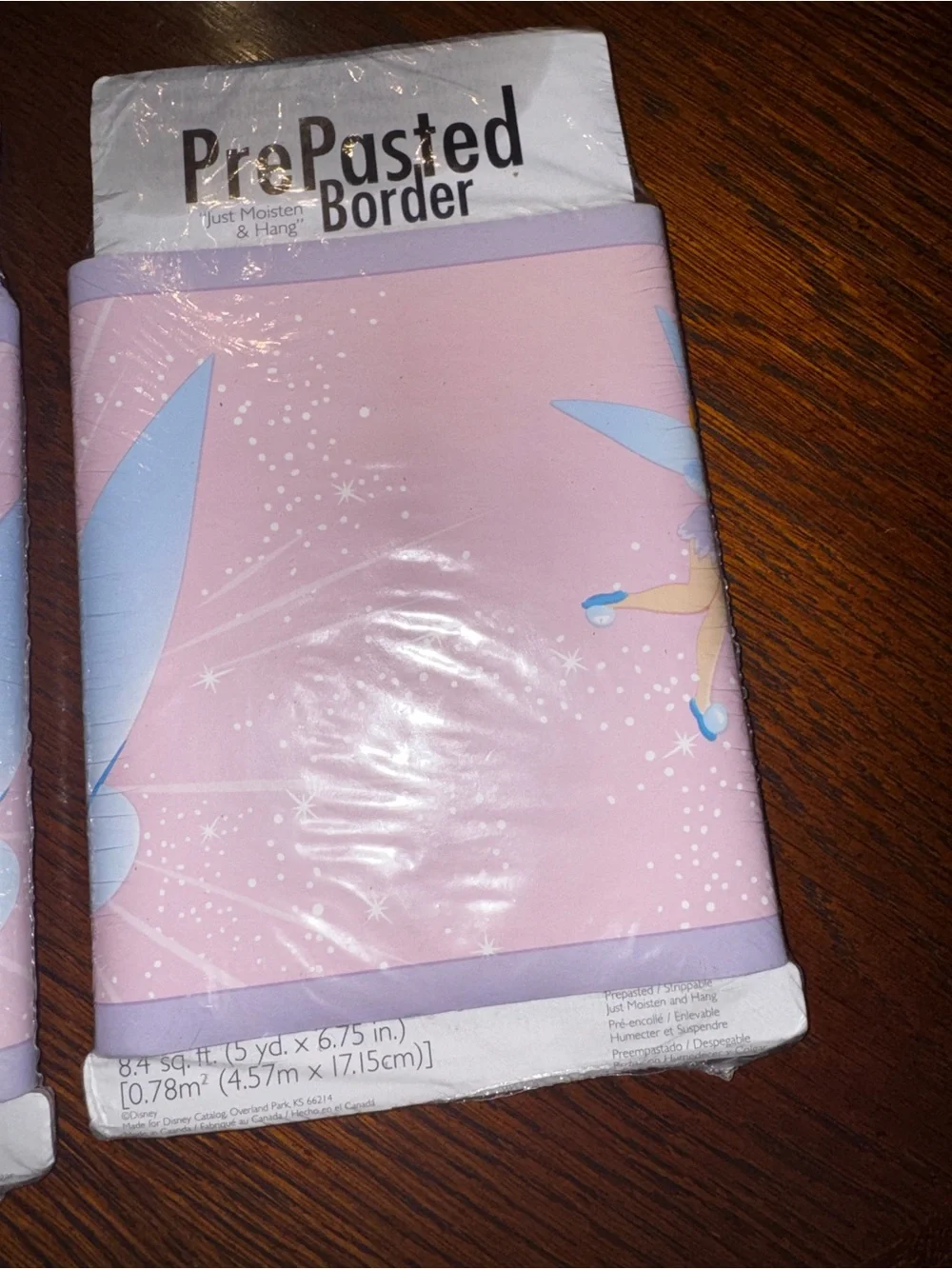 2 packs of Disney Tinkerbell Enchanted Pre-Pasted Wallpaper Border